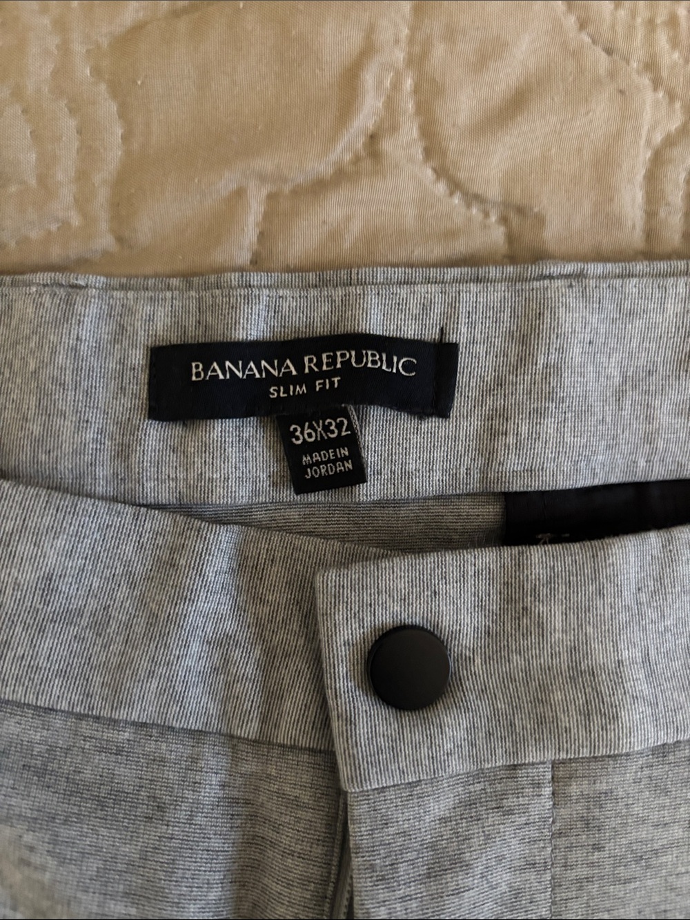 Banana Republic Slim Fit Men’s Light Gray Chinos
